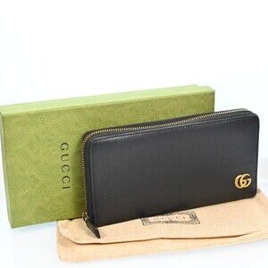 Gucci Gg Leather Zippy Long Wallet #196274G32B
